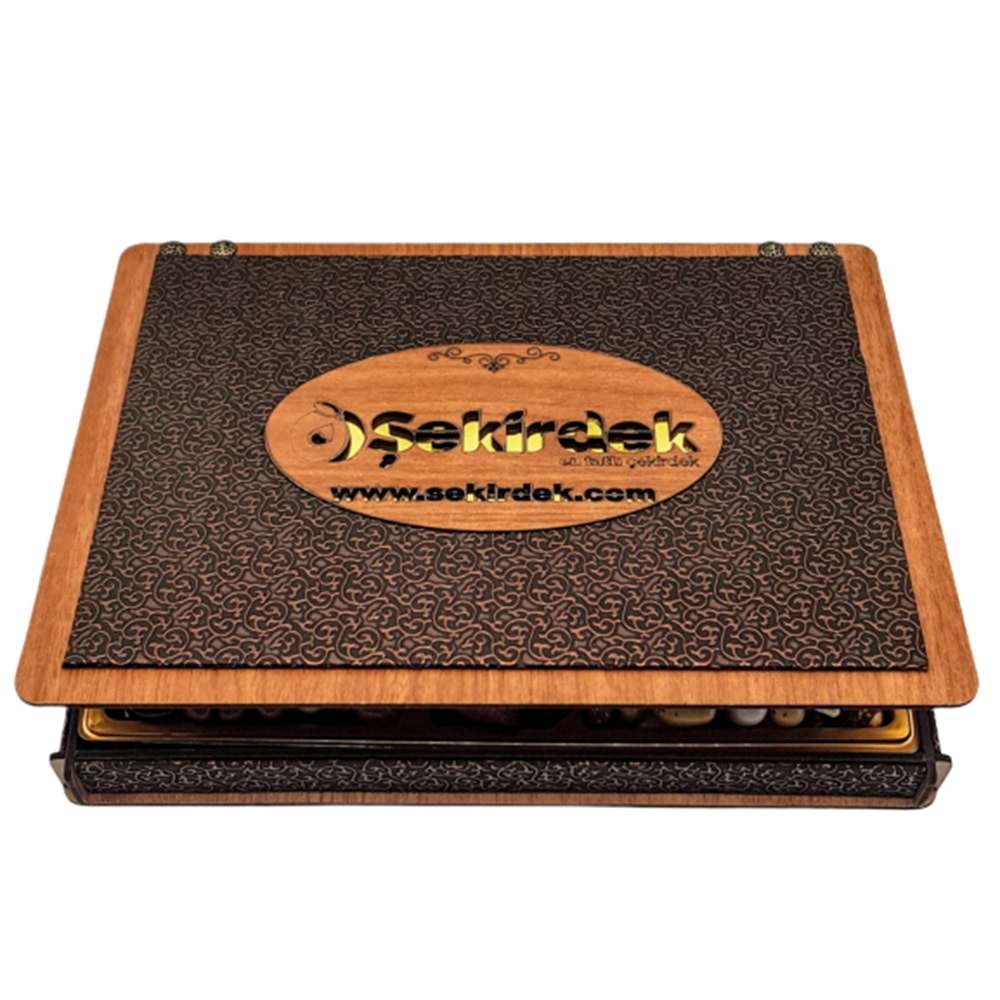 Dubai Hediyelik Şekirdek İsme Özel Ahşap Kutu 1400 Gr