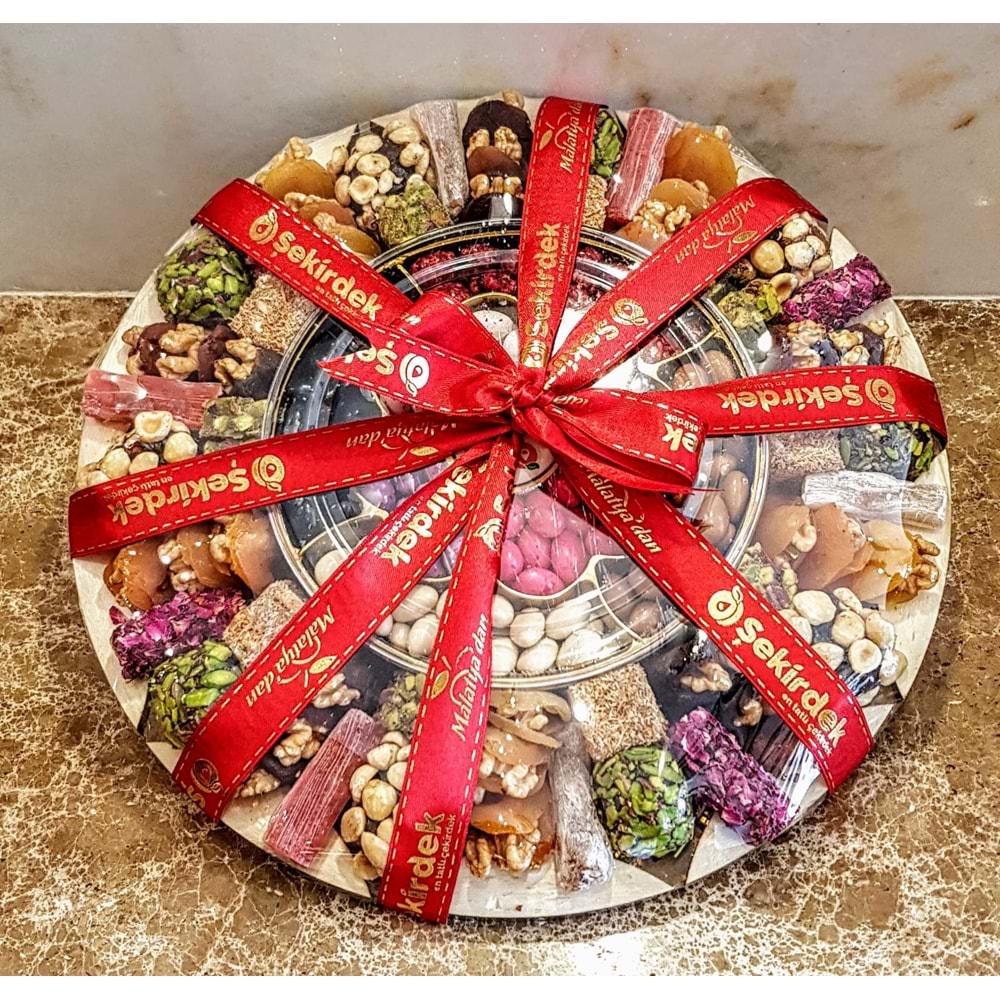 7Tepe Hediyelik Kayısı Tepsisi Yonca 2200 Gr