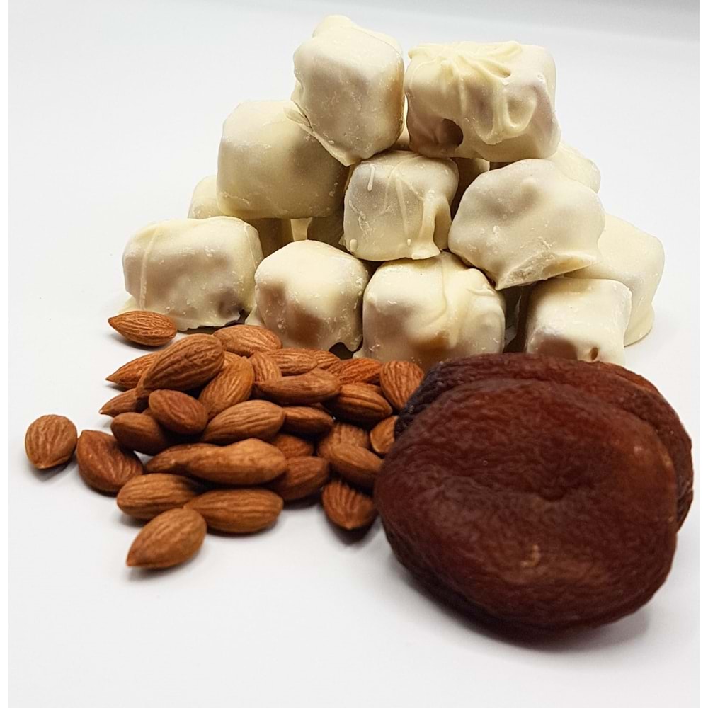 Beyaz Çikolata Kaplı Kayısı Lokumu (Kg)