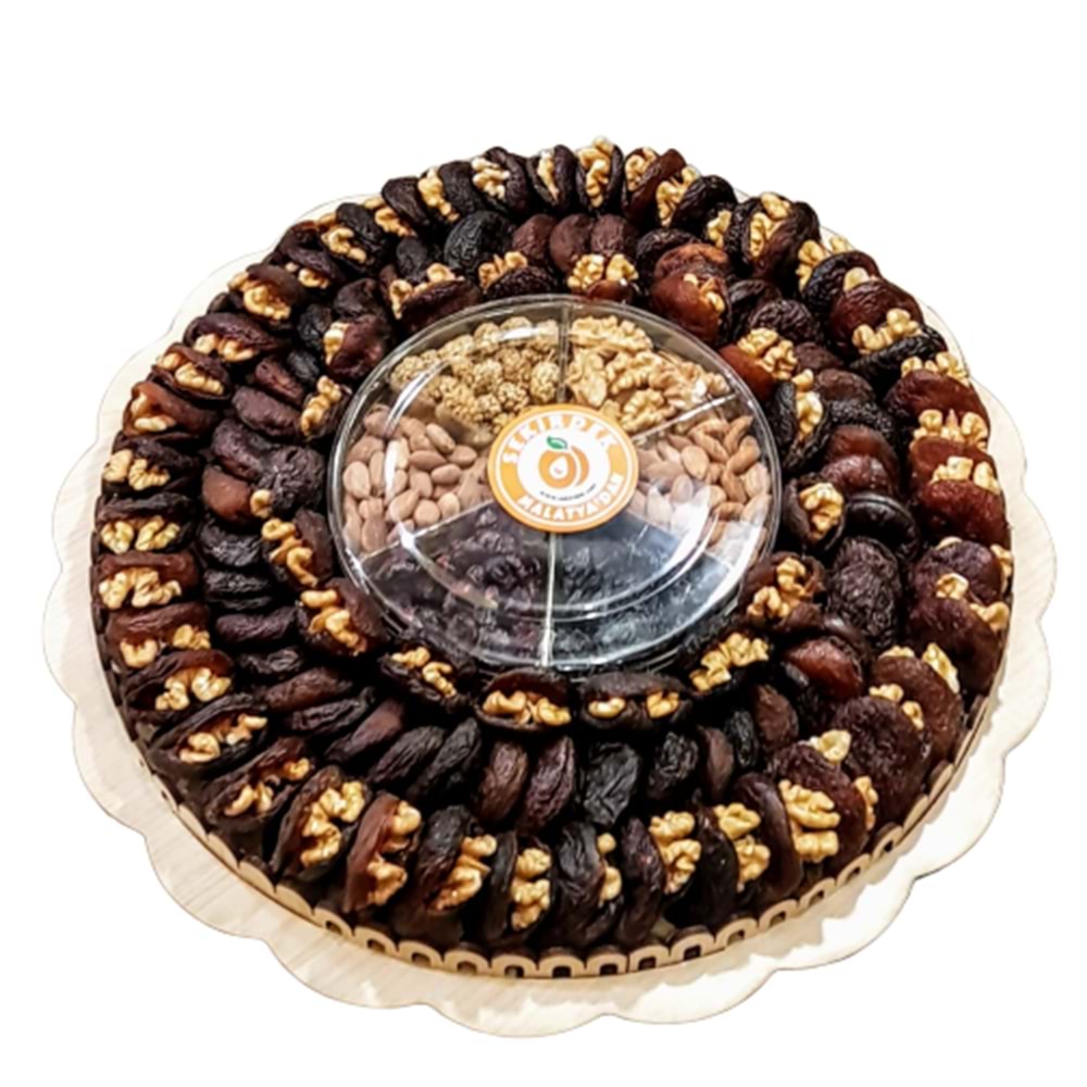 Natura Cevizli Gün Kurusu Kayısı Tabağı 2000 Gr