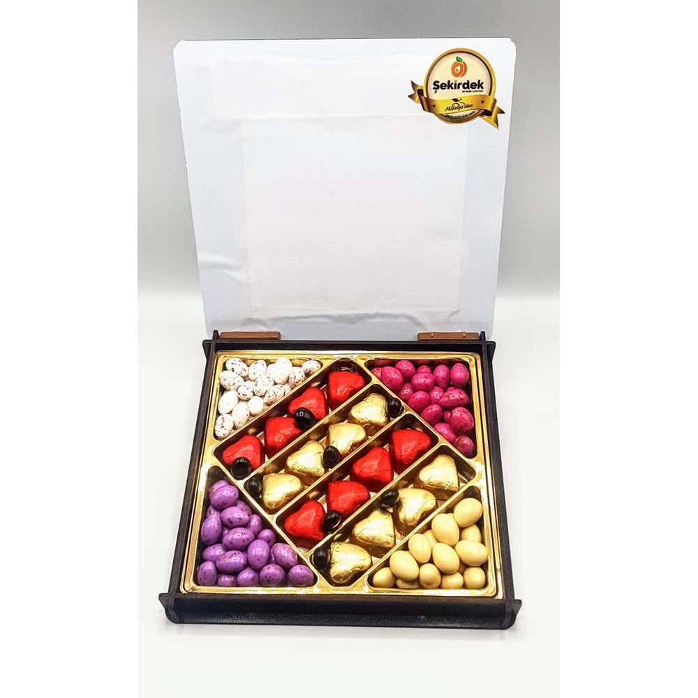 Yazıhan Seni Seviyorum - Kalp Hediyelik Çikolata 750 Gr