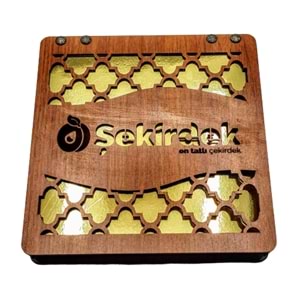 Yazıhan Çoko Hediyelik Çikolata Şekirdek Ahşap Kutu 850 Gr