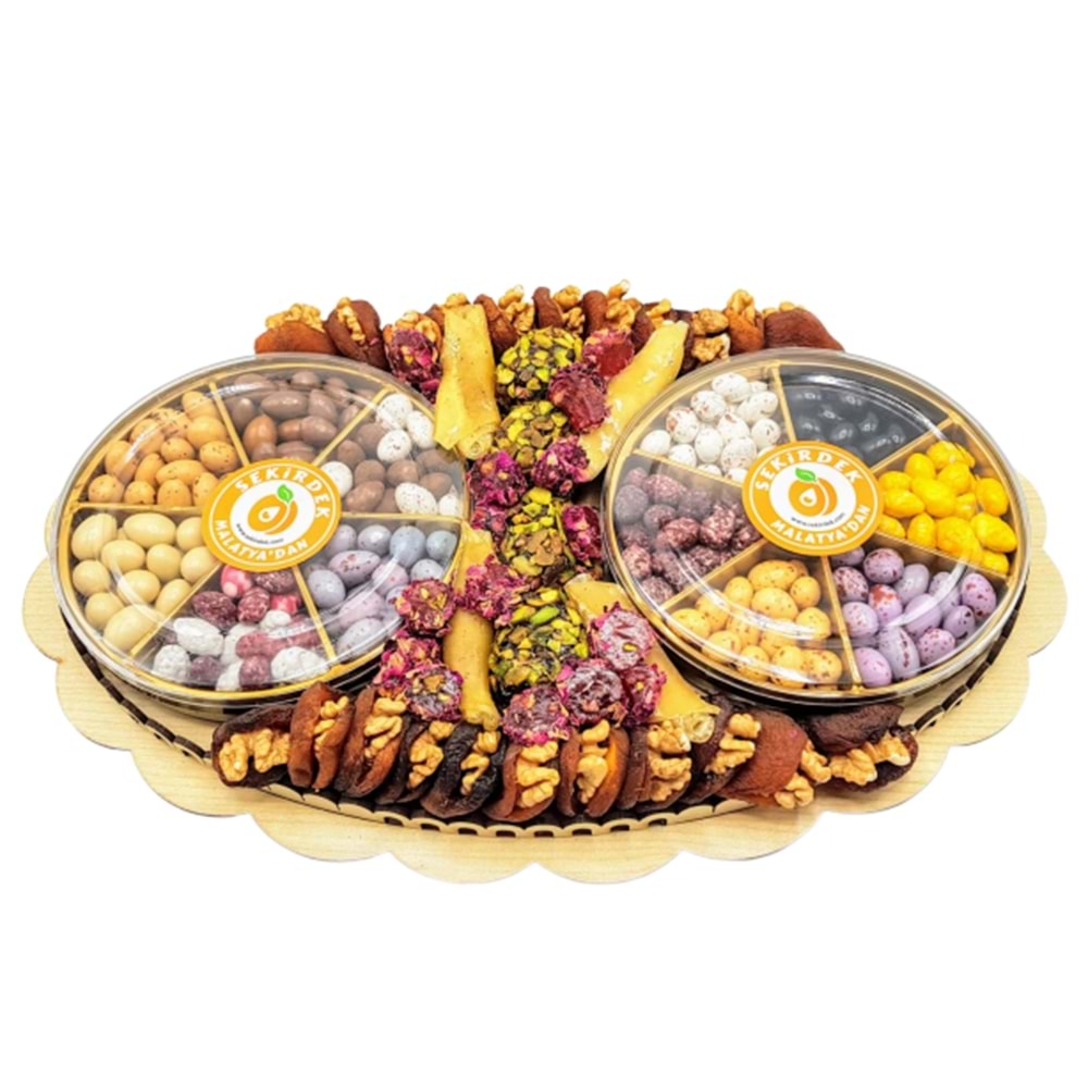 Retro Midi Hediyelik Kayısı Tabağı 1700 Gr